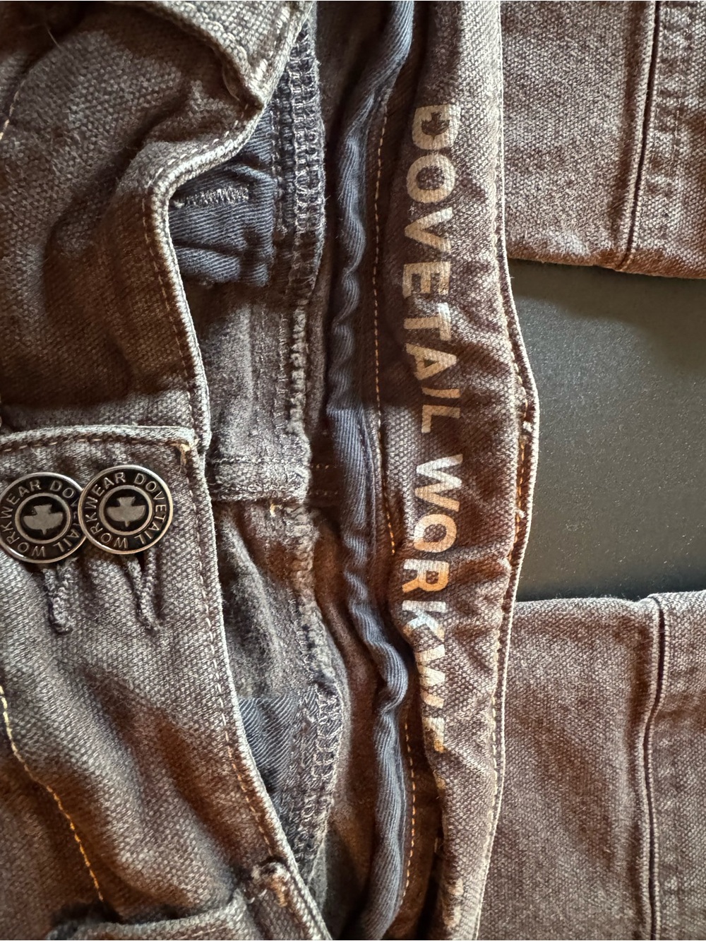 Dovetail Women’s Day Construct Chocolate Brown Reinforced Work Pants - Picture 4 of 9